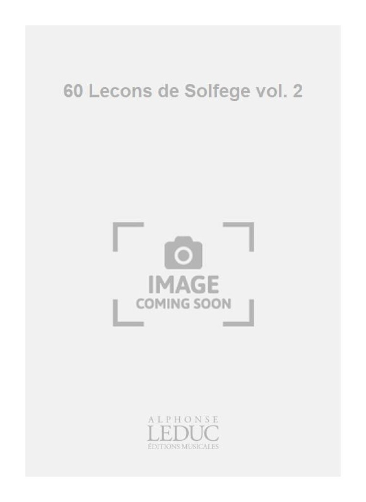 60 Lecons de Solfege vol. 2